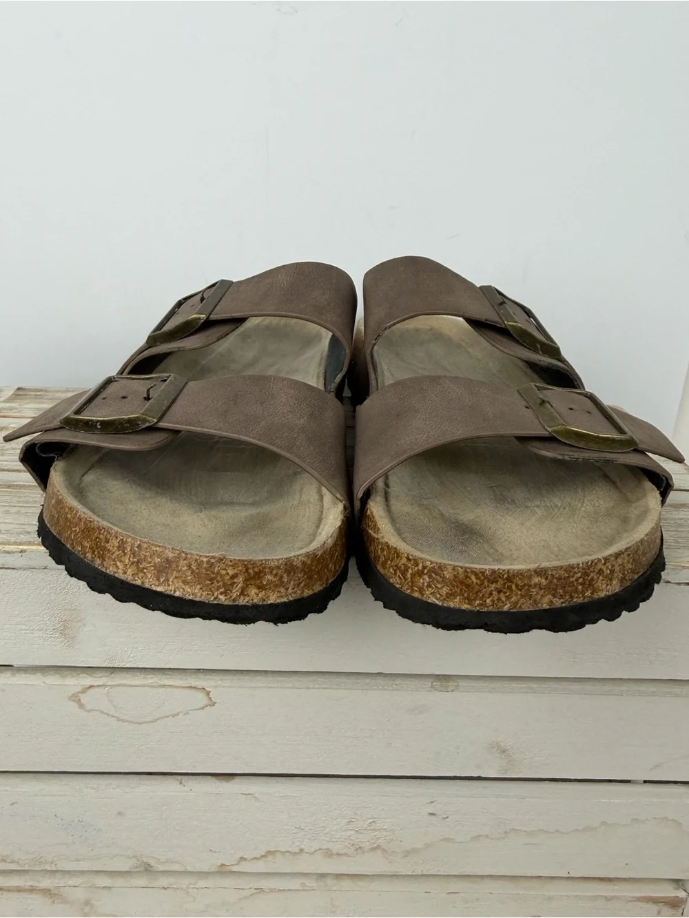 Lucky Brand Blanc M Mar Men’s Double strap slide sandals size 10M